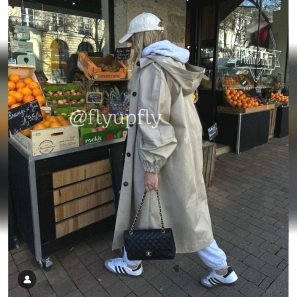 Zara long camel trench jacket